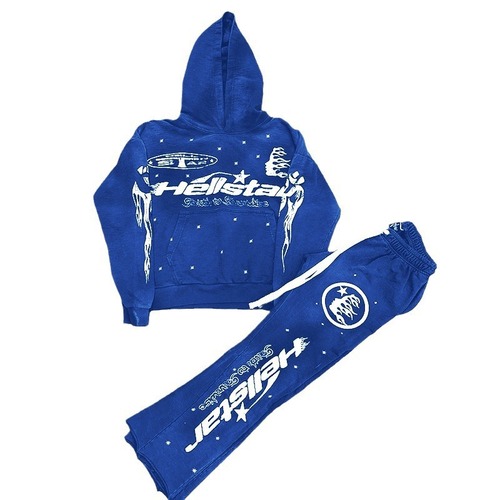 2025 Spring and Autumn Men's Fashion Hooded Bell Bottom Pants Set Sport Trendy Brand Couple Hooded Sweatshirt