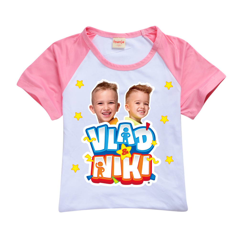 Jungen Sommer Vlad Niki Sets Kurzarm T-Shirt Shorts 2 Stück Anzug Casual Sportswear Kinder kleidung Trainings anzug für Teenager Mädchen – Detail 17