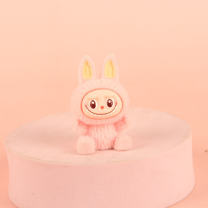 かわいいトレンディな植毛ラブ布羊の装飾品樹脂 diy ジュエリーアクセサリー人形マイクロ風景小さな装飾品ギフト|undefined