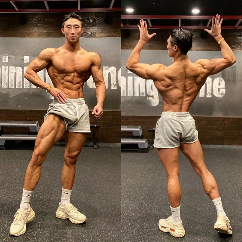 2022 solid color Terry curling shorts Men's Fitness Training rolled iron three-point pants Foreign Trade Tide brand a generation of shorts