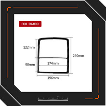 适用丰田霸道兰德酷路泽普拉多碳纤维阅读灯框装饰贴汽车改装配件