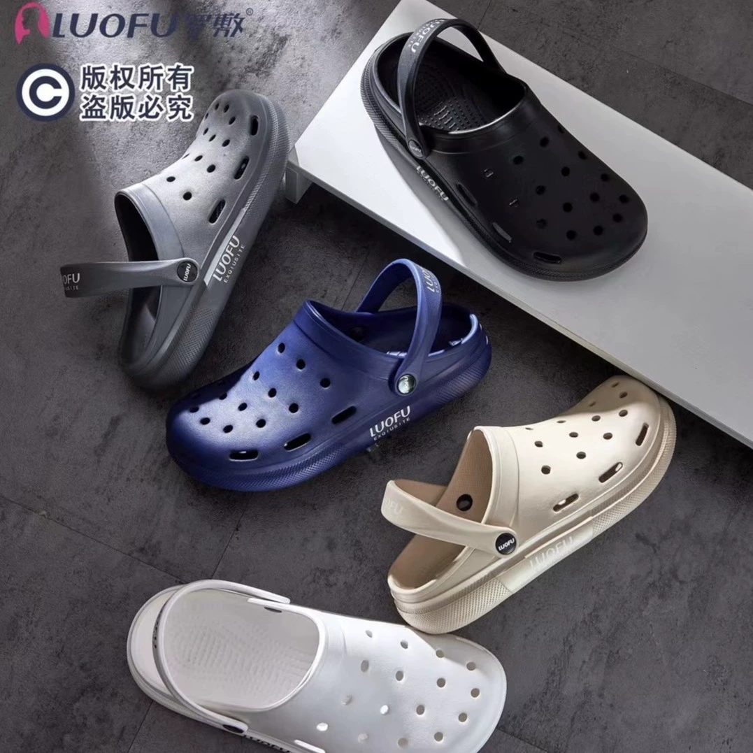 Luofu Луоши пещерная обувь Baotou индивидуальная дышащая пляжная обувь, летняя комната и внутренняя нескользкая, можно носить холодные тапочки