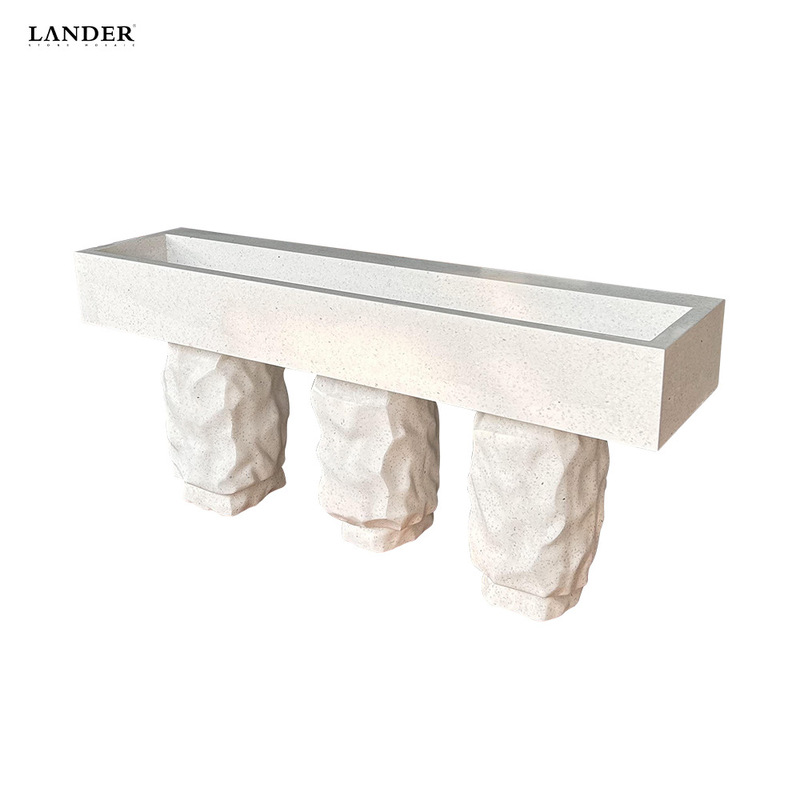 Artificial Stone Washbasin Minimalist Design Bathroom High-End Natural Texture Bathroom Basin Artificial Stone Washbasin Minimalist Design Bathroom High-End Natural Texture Bathroom Basin