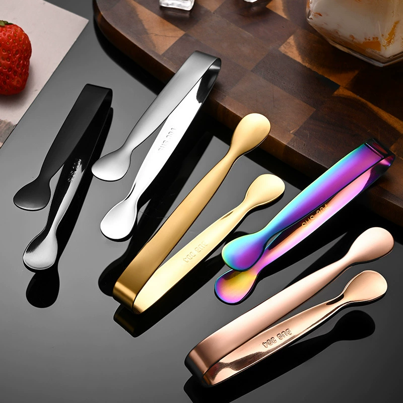 Трансграничный зажим для льда из нержавеющей стали 304. Интернет-знаменитости. Кованый сахарный кубик. Маленький зажим. Утолщенный зажим для кубиков льда. Щипцы для льда. Зажим для цветка розы.