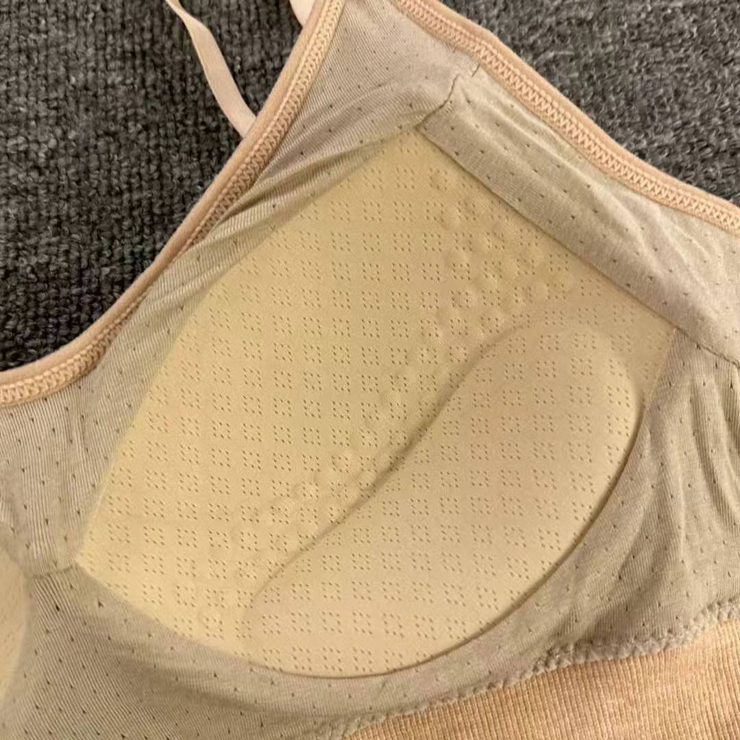 Nueva taza fija sin costuras hermosa espalda sin anillo de acero ropa interior chaleco chaleco cómodo ropa interior damas base sostén al por mayor