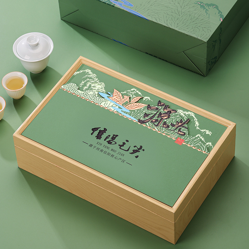信阳毛尖包装盒半斤一斤装高档绿茶碧螺春明前龙井茶叶礼盒空盒子