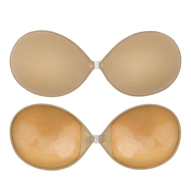 国境を越えた肩ベルトが集まっていない通気性のある見えない胸の水着とウェディングドレスのシリコン胸の滑り止め胸に乳房を貼る