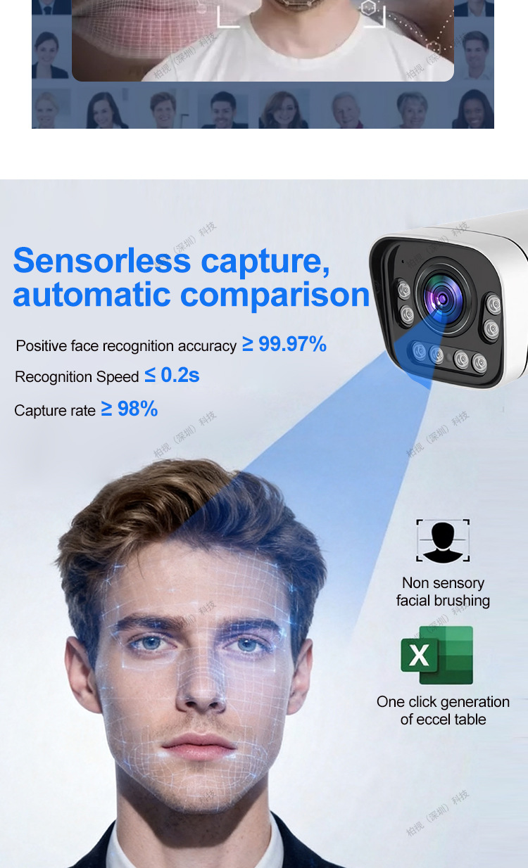5MP çift ışık tam renkli HD gece görüşü metal POE gözetim kamerası yüz tanıma 5x optik zoom sınır ötesi