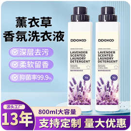 薰衣草香氛洗衣液去污家用瓶装800ml批发量批整箱批活动礼品厂家