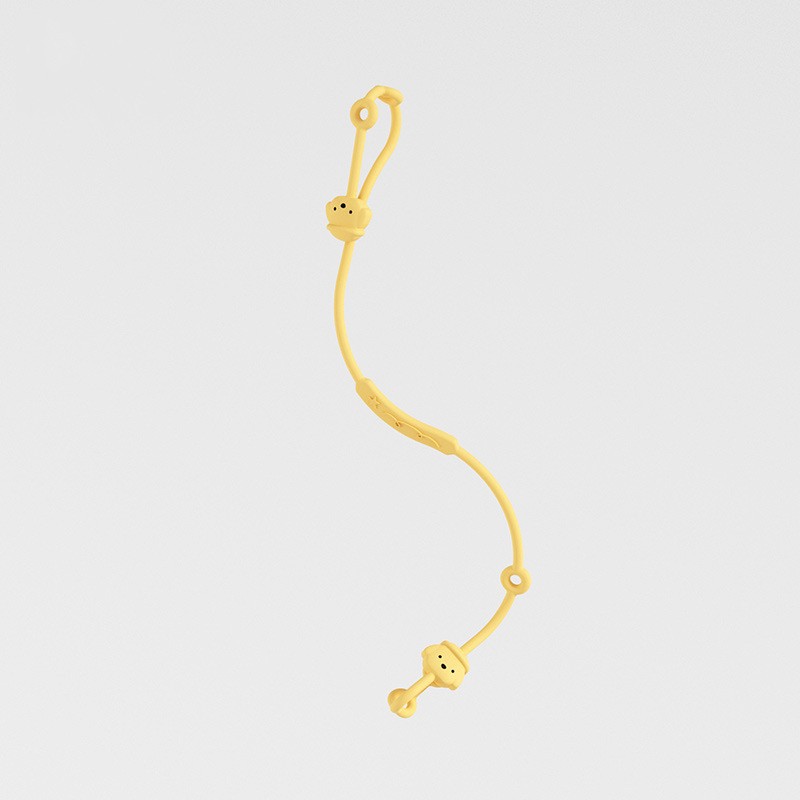 Puppy Silicone Chain-Yellow
