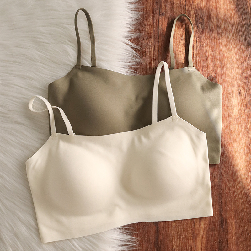 Liquid Foundation Invisible Seamless Underwear for Women with Small Bust, Push-Up Camisole, Wireless Sports Bra, Summer Thin Style