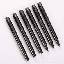 新款枪灰色签字笔重手感拔盖宝珠笔高颜值商务活动礼品笔黑色水笔