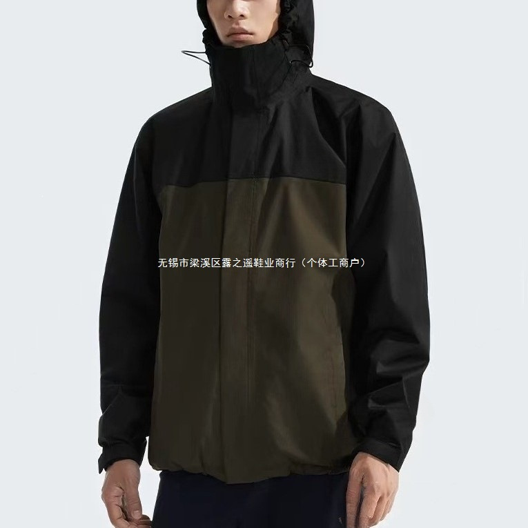 Cross-Border Foreign Trade Spring and Autumn Season Tnf Windproof Jacket with Hood, North Face Embroidered Logo, Loose Fit Outdoor Wear