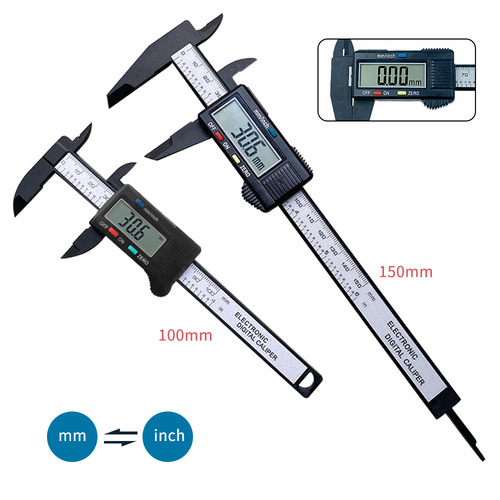 Plastic digital caliper Electronic digital display vernier caliper 100mm 150mm high strength plastic caliper