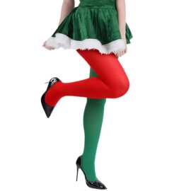 欧美新款万圣节双色阴阳小丑奇特狂欢派对表演服饰道具多彩长连裤