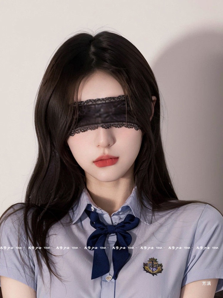 Lace eye mask, abstinence-style blindfold, sexy ribbon, cute bunny girl mask, sexy blindfold headband, cat girl hair accessory