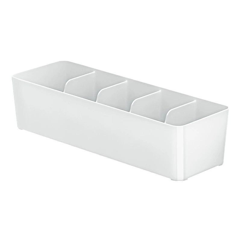 Underwear storage box — plastic organizer for socks and bras, divided drawer insert