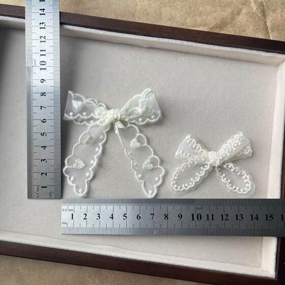 New Lace Love Hand Tie Bow Accessories Bags Shoes and Socks Garment Accessories Mobile Phone Shell Accessories DIY Ornaments