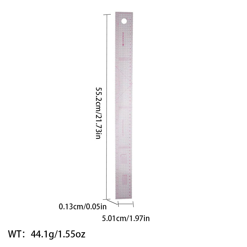 Regla de curva directa de fábrica Botón regla de arco regla de ropa regla de corte traje de regla de jaula de manga regla de tamaño colección