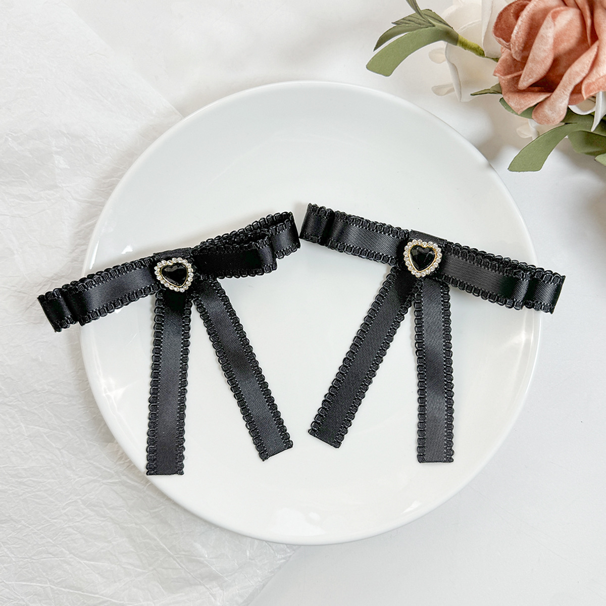 Bow Knot Pattern Women's Sweet Bow Knot Cloth Hair Clip