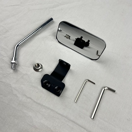 Suitable for Jimny 18-26 Models, Suzuki Jimny Hood Wide-Angle Mirror, Off-Road Modified Reversing Mirror, Electroplated