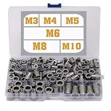 厂家供跨境出售-199pcs铆钉螺母304不锈钢 组合套装