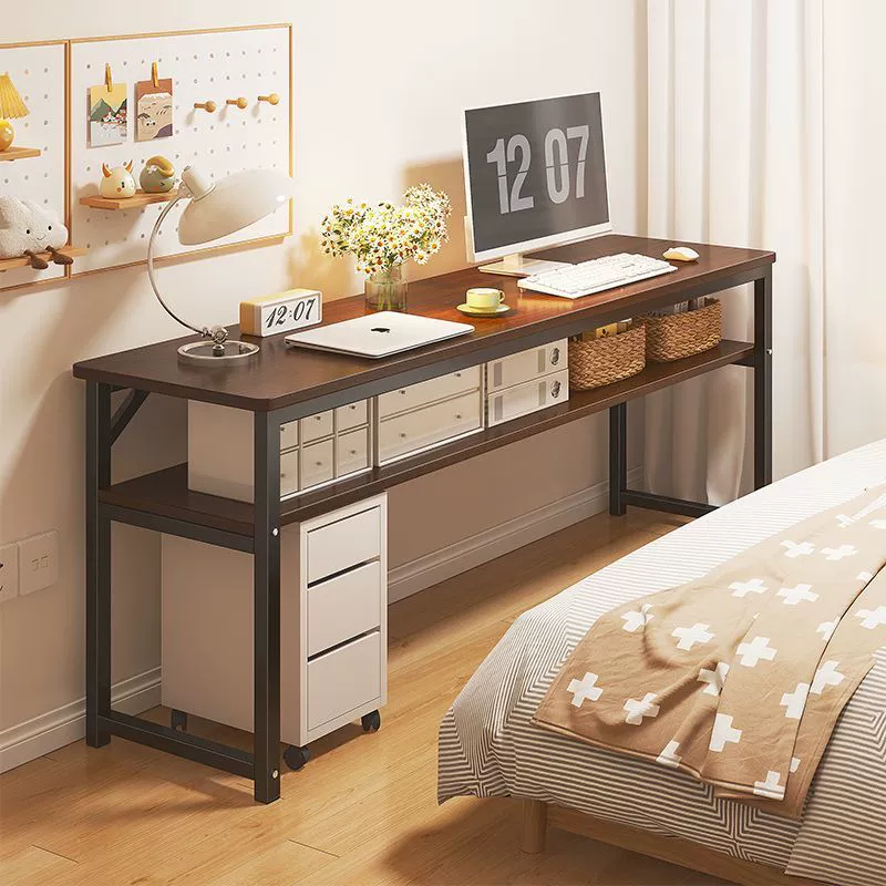 Узкий стол у стены, длинный стол у стены, тонкий стол, шкаф с ультраузким зазором, простой маленький столик, прикроватная тумбочка, стол для спальни.