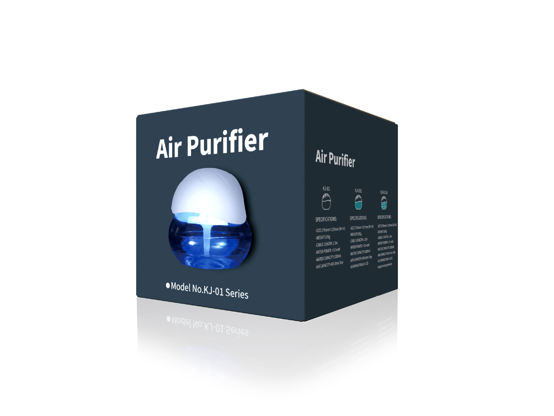 Export-Wasserspray-Luftreiniger Frische-Maschine Negativ-Ionen-Reinigung Nebelfrei Luftbefeuchter Geschenk KJ01