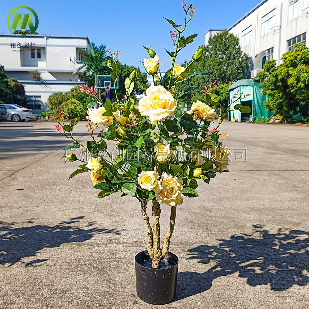 Simulación de plantas verdes, plantas en macetas, árboles de rosas, muebles para el hogar, fotografía de bodas, accesorios, decoración, fabricantes de plantas en macetas de rosas