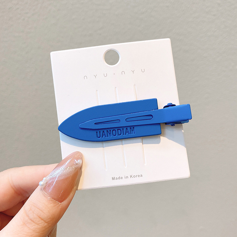 Ciervo blanco mismo estilo de horquilla sin costuras lado femenino frente flequillos clip lateral pequeño clip de maquillaje horquilla de pico de pato clip tocado