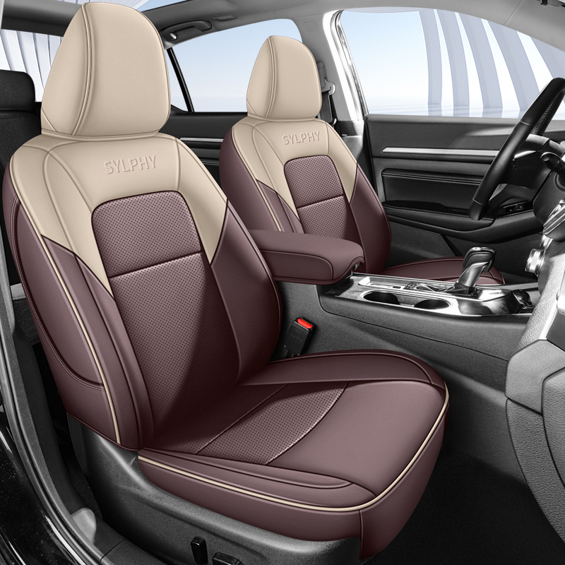 Modelə uyğun (Original) oturacaq örtükləri – Universal Nissan Sylphy 2012-2024 - beige
