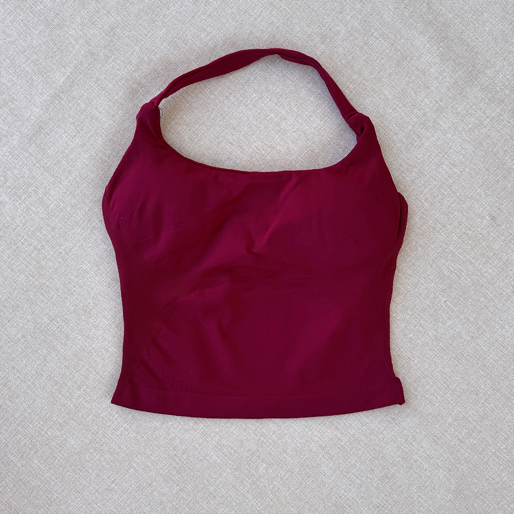 Chaleco deportivo halter de yoga sin costuras de estilo europeo y americano transfronterizo DFYNE