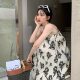 Sling Nightgown Women's 2024 New Summer Sexy Pure Desire Japanese Pajamas Cute Mid-length Home Clothes