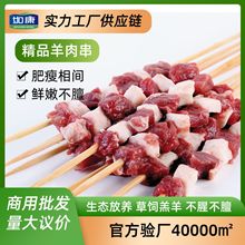 如康羊肉串烧烤食材手工串鲜嫩多汁油炸牛肉串批发餐饮商用羊肉串
