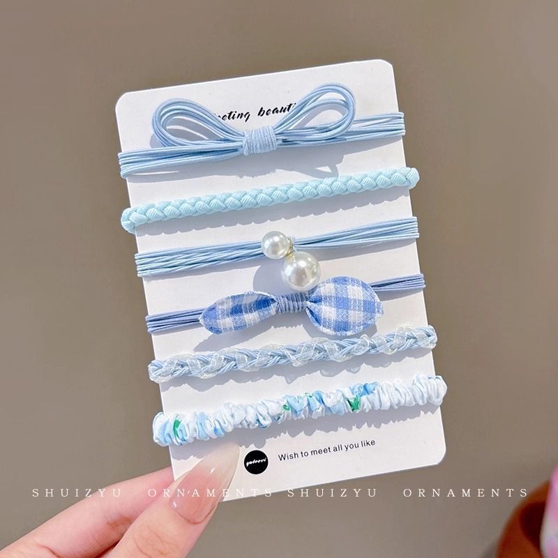 Cuerdas de cabello de alta elasticidad sin costura, anillo de cabello de cola de caballo, cuerdas de cabello de correa femenina, cuerdas de cabello de bola simple, cubierta de cuero cabelludo