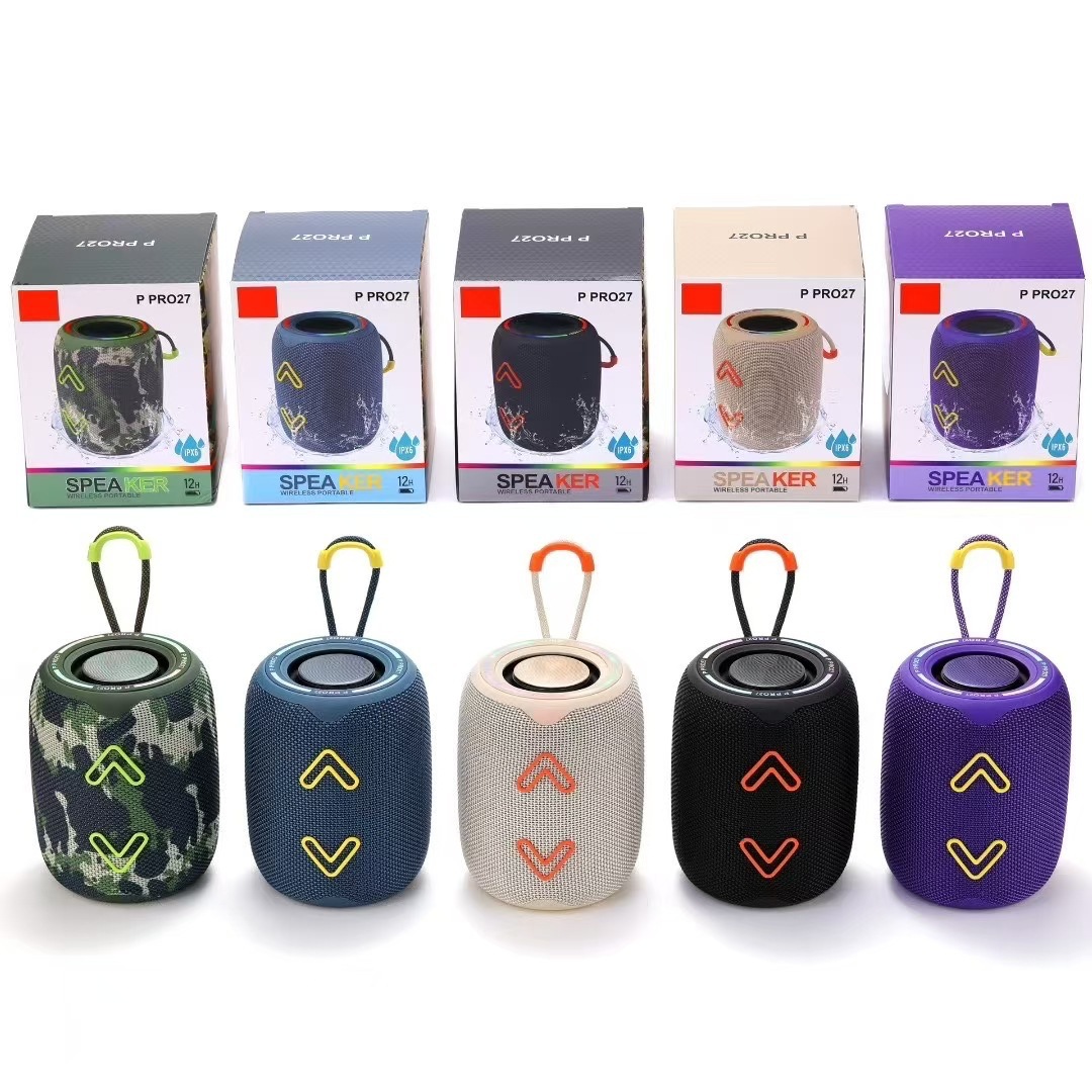 Cross-Border New P Pro27 Outdoor Bluetooth Speaker Portable Waterproof Subwoofer High Power Wireless Speaker