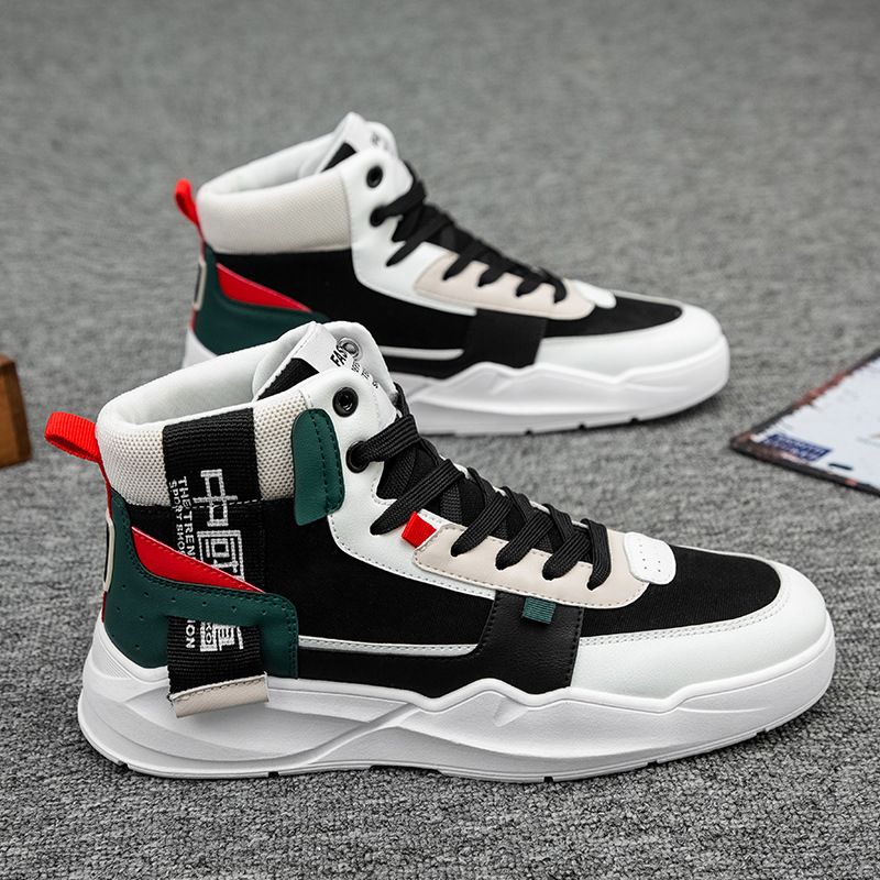 High Top Sneakers Herrenschuhe Winter Neu Frühling Und Herbst Atmungsaktiv Lässig Vielseitig Plus Samt Baumwolle Sport Trendy_voghion.com