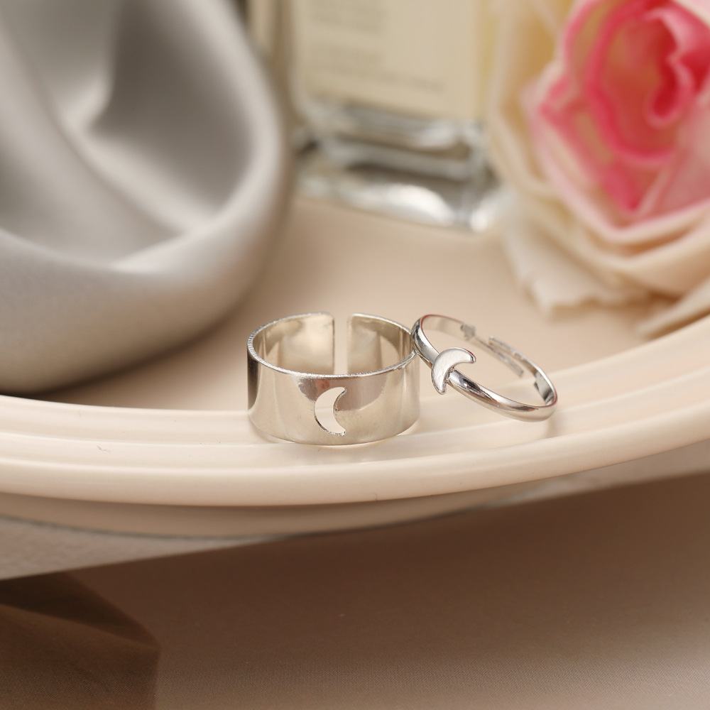 wholesale jewelry butterfly heart dolphin star ring 2-piece set Nihaojewelry
