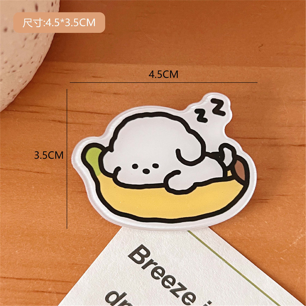 Tengyi original lindo de dibujos animados pequeño Capibara acrílico broche chica bolsa ropa decorativa pin insignia al por mayor