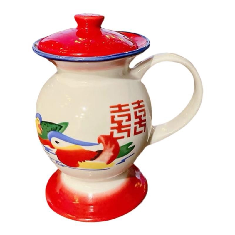 Red celebridad creativa taza de agua de cerámica, clásica nostálgica, taza de té de marca de estilo antiguo, taza de urina de inodoro extraña