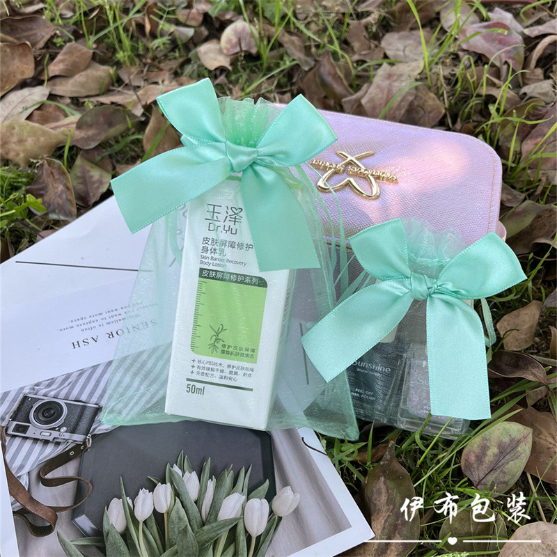 Faint Green Gift Bag Butterfly End Pocke...