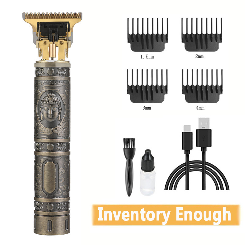 Transfronterizo T9 cortador de pelo eléctrico empujador cabeza de afeitar artefacto cabeza de aceite esculpida barbería cuchilla de afeitar eléctrica empujador al por mayor