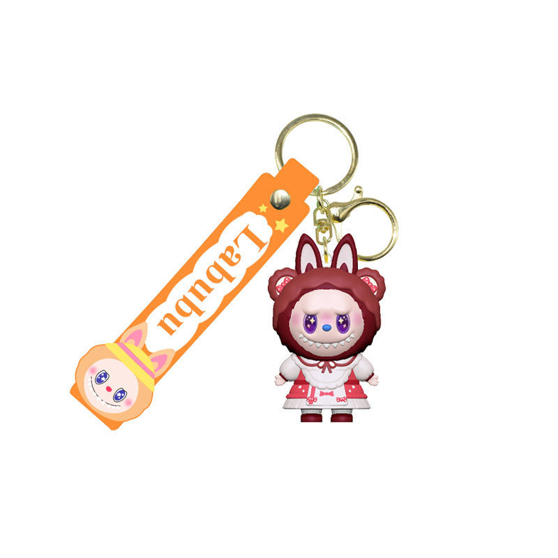 泣いている赤ちゃんクロスボーダーかわいい人形ラブブリトルシープ漫画キーホルダーかわいい立体シリコーン人形キーホルダー|undefined