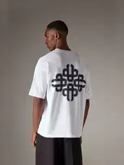 26SS New Arrival Blur Logo Print Crew Neck Short Sleeve T-Shirt Unisex 100% Cotton Casual Athletic Tee