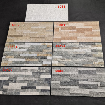 Imitation rock tile 300x600 villa Self building EXTERIOR ceramic tile Simplicity Retro balcony enclosure Wall tiles