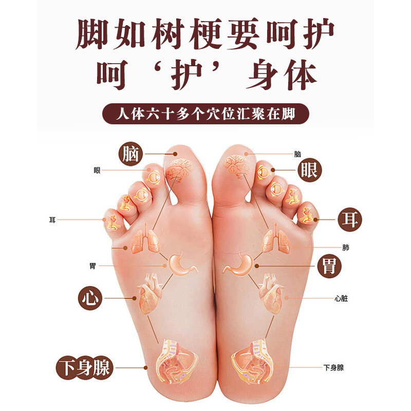 元气茯苓八珍足贴白云山花城男女通用足贴睡眠艾草贴足底批发代发|undefined
