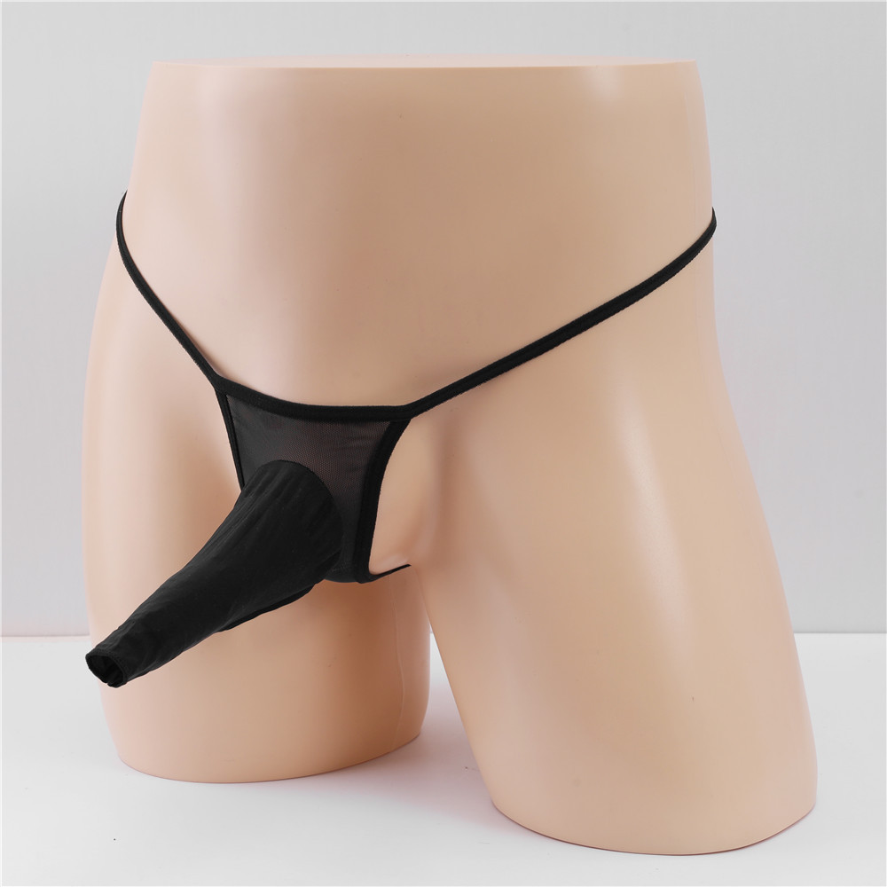 Vyriškos seksualios permatomos tinklelio stringų kelnaitės_voghion.com