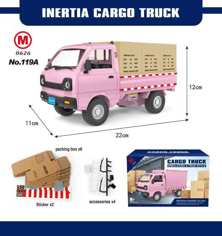 Venta caliente transfronteriza simulación de control remoto Wuling Suzuki micro camión furgoneta Liuzhou coche carga camión camión juguete