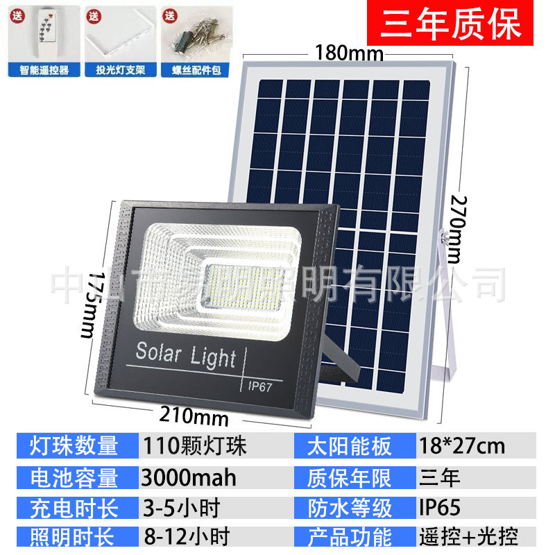 Lámpara solar al aire libre lámpara de patio oscura auto iluminación proyector beneficiando a los fabricantes de comercio exterior directo...