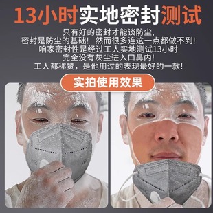 kn95 professional dust mask anti-heavy industrial grade heavy dust mask with breathing valve head mounted n95